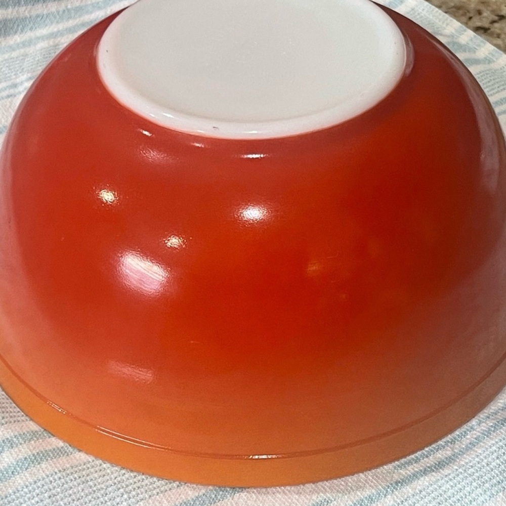 Vintage Pyrex Orange Mixing Bowl